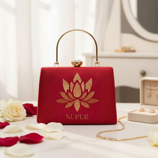 Red Suede Velvet D1 with Handle